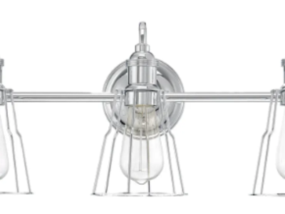 NEW CHROME 3 LIGHT VANITY LIGHT (3 AVAILABLE)