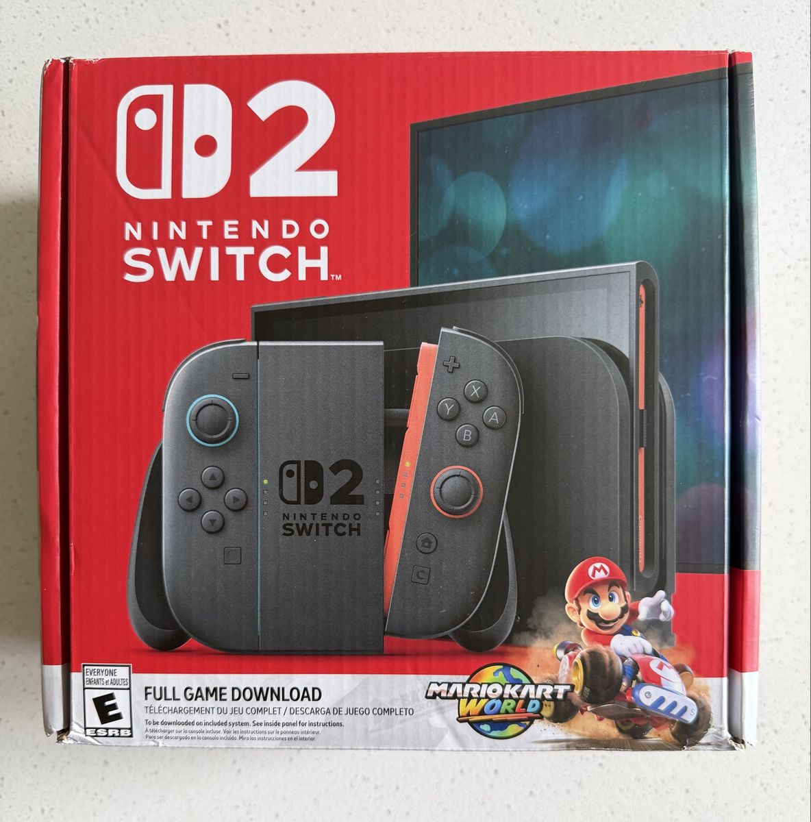 Nintendo Switch Mario Kart World Bundle - Black Console with Joy-Cons