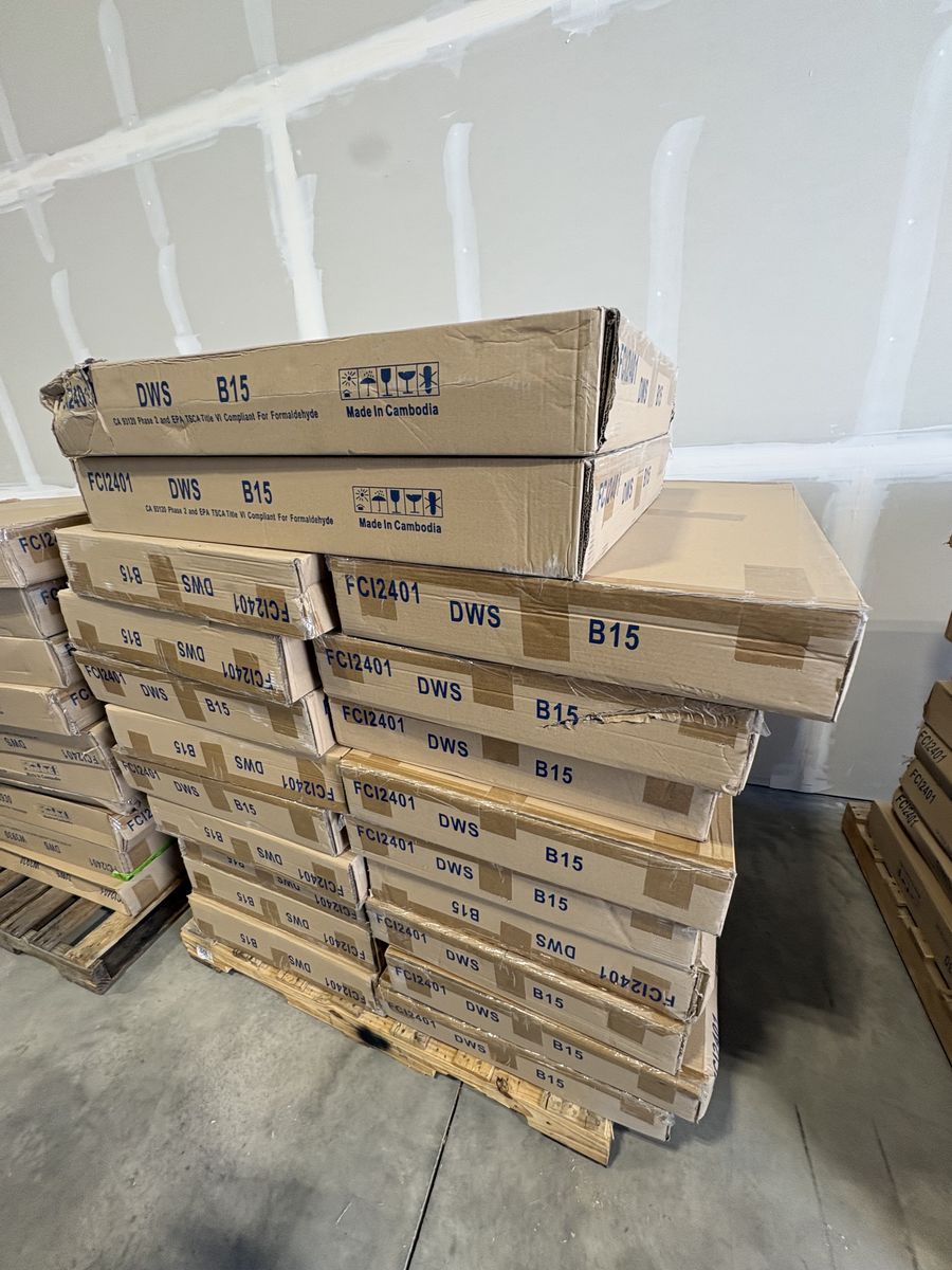 New cabinets