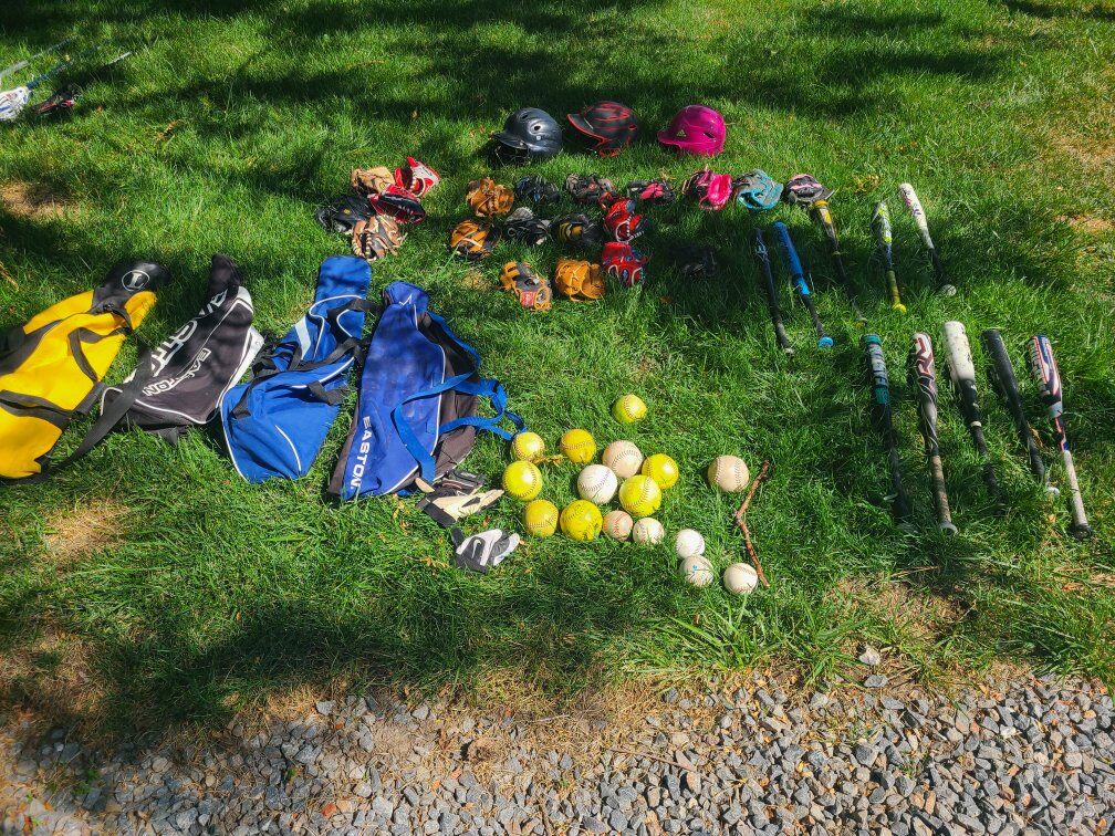 youth baseball softball and tball gear