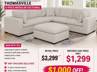 Thomasville 6-Piece Modular Sectional 🩷 Mother’s Day Sale