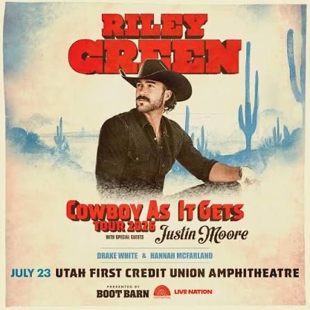 2 Tickets - Riley Green & Justin Moore Concert
