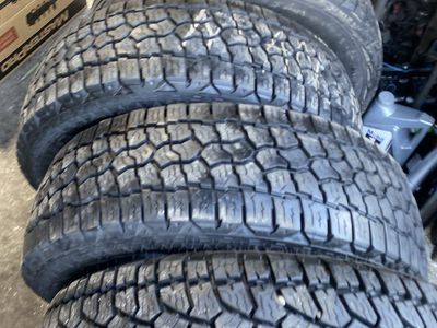 4 TIRES ALL TERRAIN LT275-65R20 95% TREAD LOAD R E