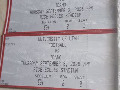 Opening game second row $100.00