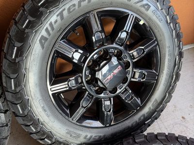 Brand new 2026 gmc sierra AT4 2500 HD wheels and tires