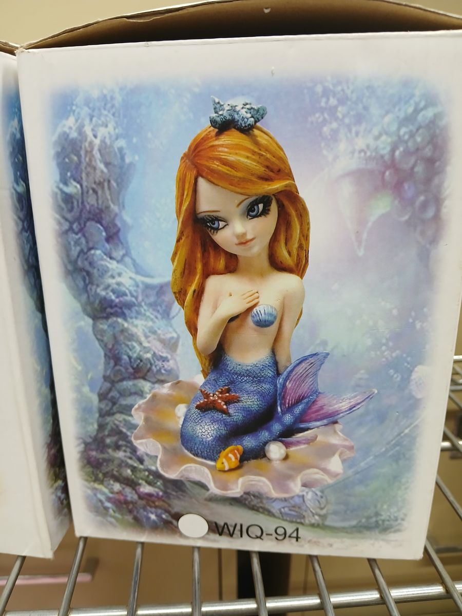 Fantasy Mermaid Figurine Decoration WIQ-94 Home Decor Collectible Statue-Section Extras