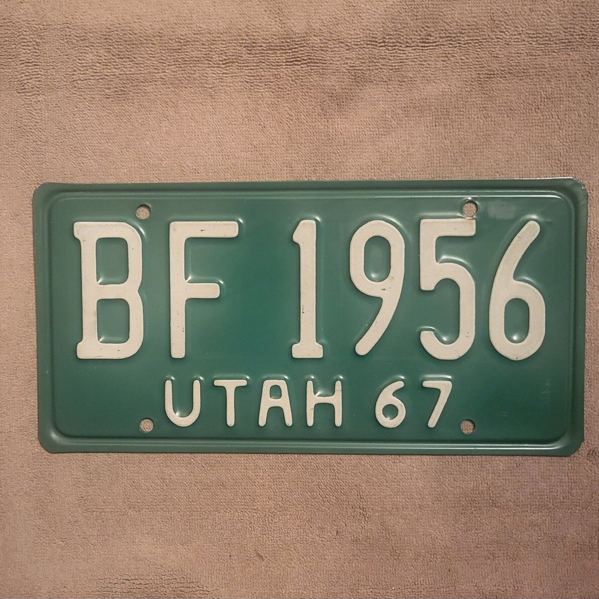 1967 Utah license plate