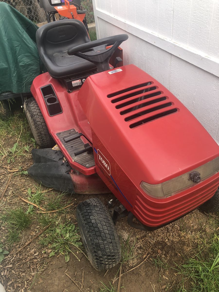 Toro Wheel Horse riding mower, $850