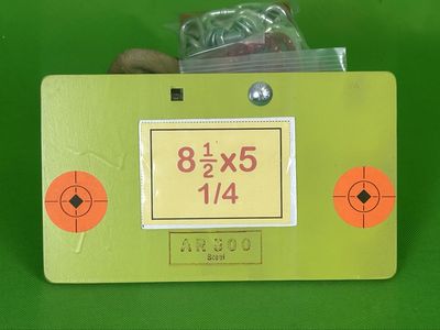 22LR or Airgun only 8 1/2” x 5” 1/4 AR500 Spinner Shooting Target