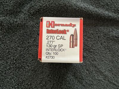 HORNADY Interlock 270c (.277) 130gr SP BULLET SP 100/BX