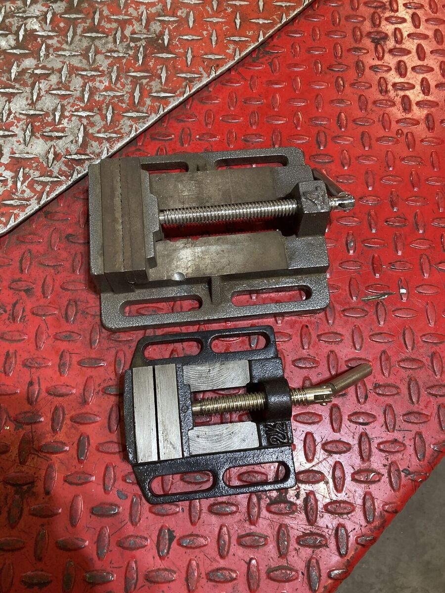 Drill vises. 4 and 2 1/2 inch