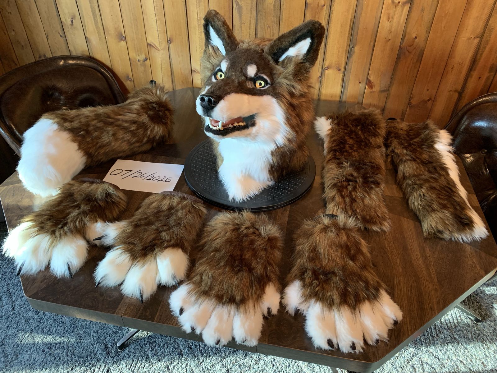 Sarahcat Werewolf Fursuit Costume Partial - Moving Jaw - Excellent Condition