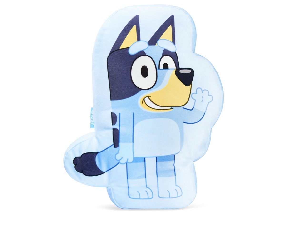 Official Bluey Shaped Plush Pillow Decorative Cushion 15" x 11"