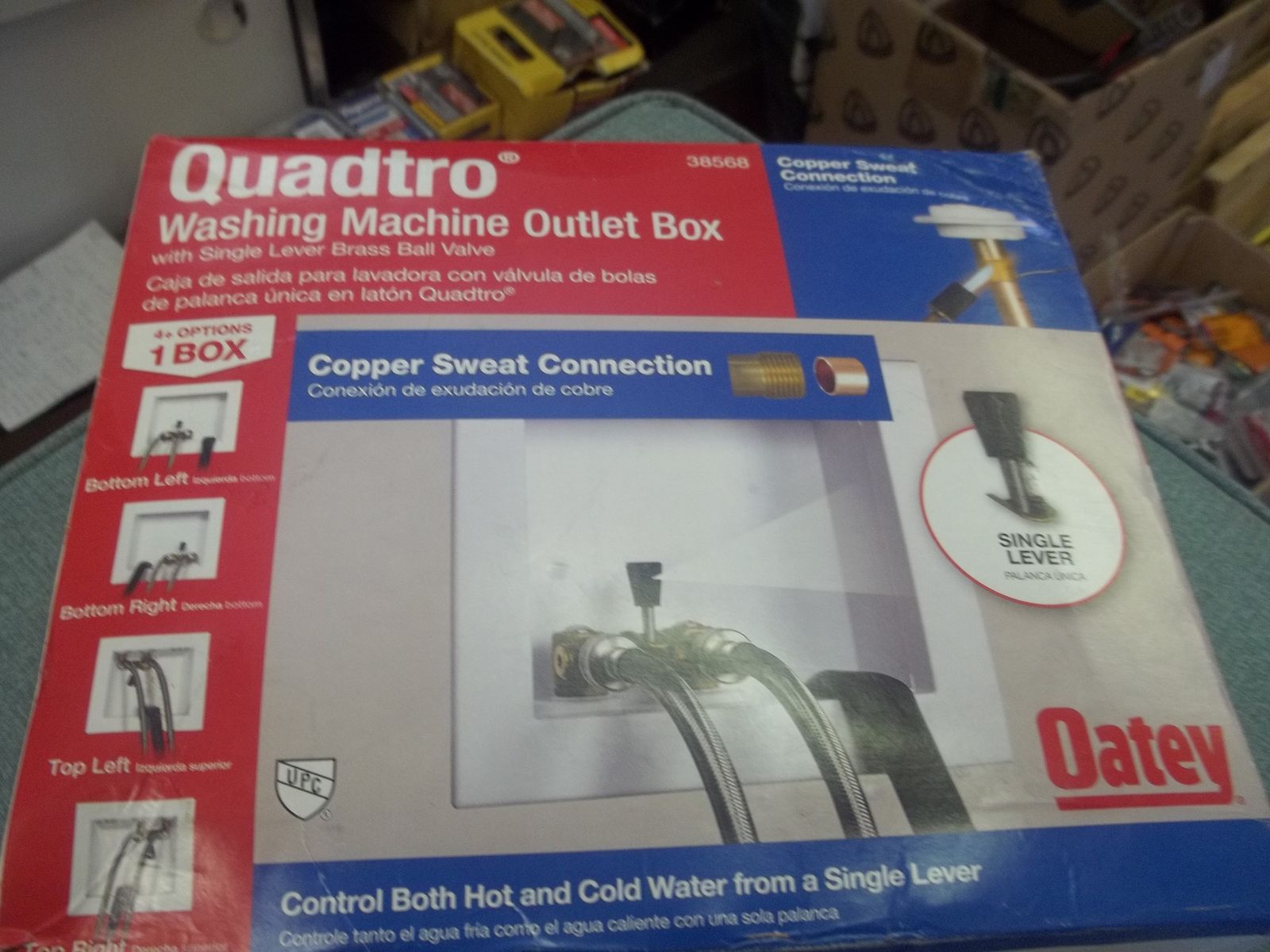 Oatey Quadtro Washing Machine Outlet Box