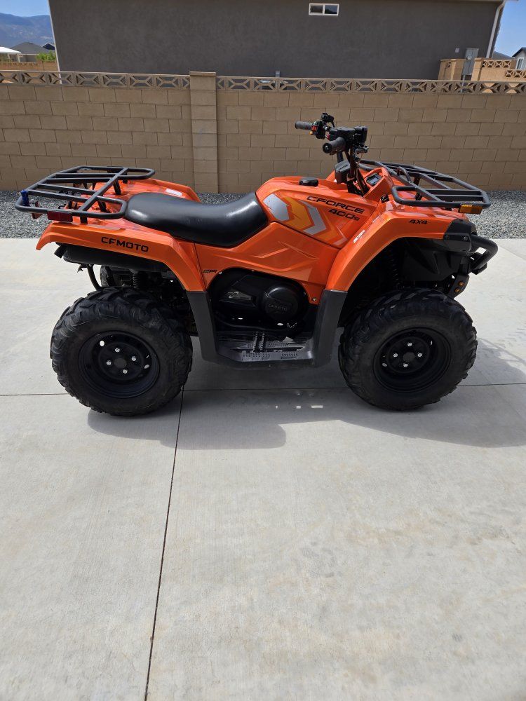 2021 CFMOTO CFORCE 400S ATV Quad 4x4 Orange, 1334 Miles
