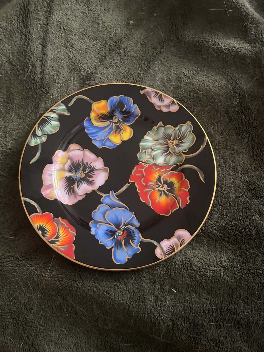 Fitz and Floyd pansy dishes