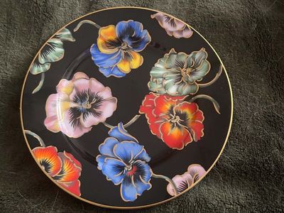 Fitz and Floyd pansy dishes