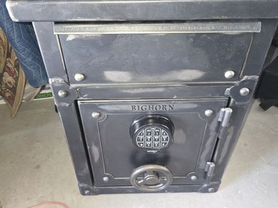 Longhorn Nightstand-End Table Home Safe is an industrial inspired nightstand