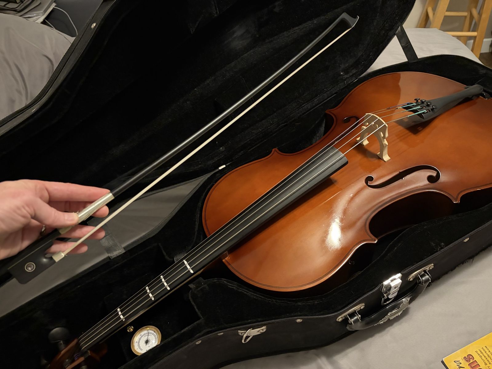 1/2 size Cello with Hard Case + extras