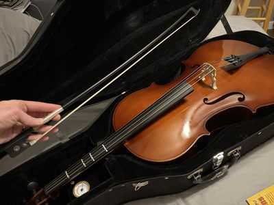 1/2 size Cello with Hard Case + extras