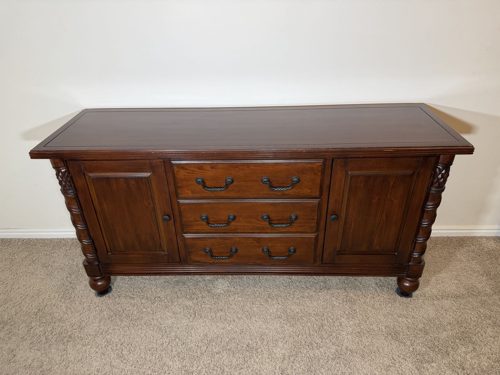 Credenza / Buffet - Dark Mahogany Color
