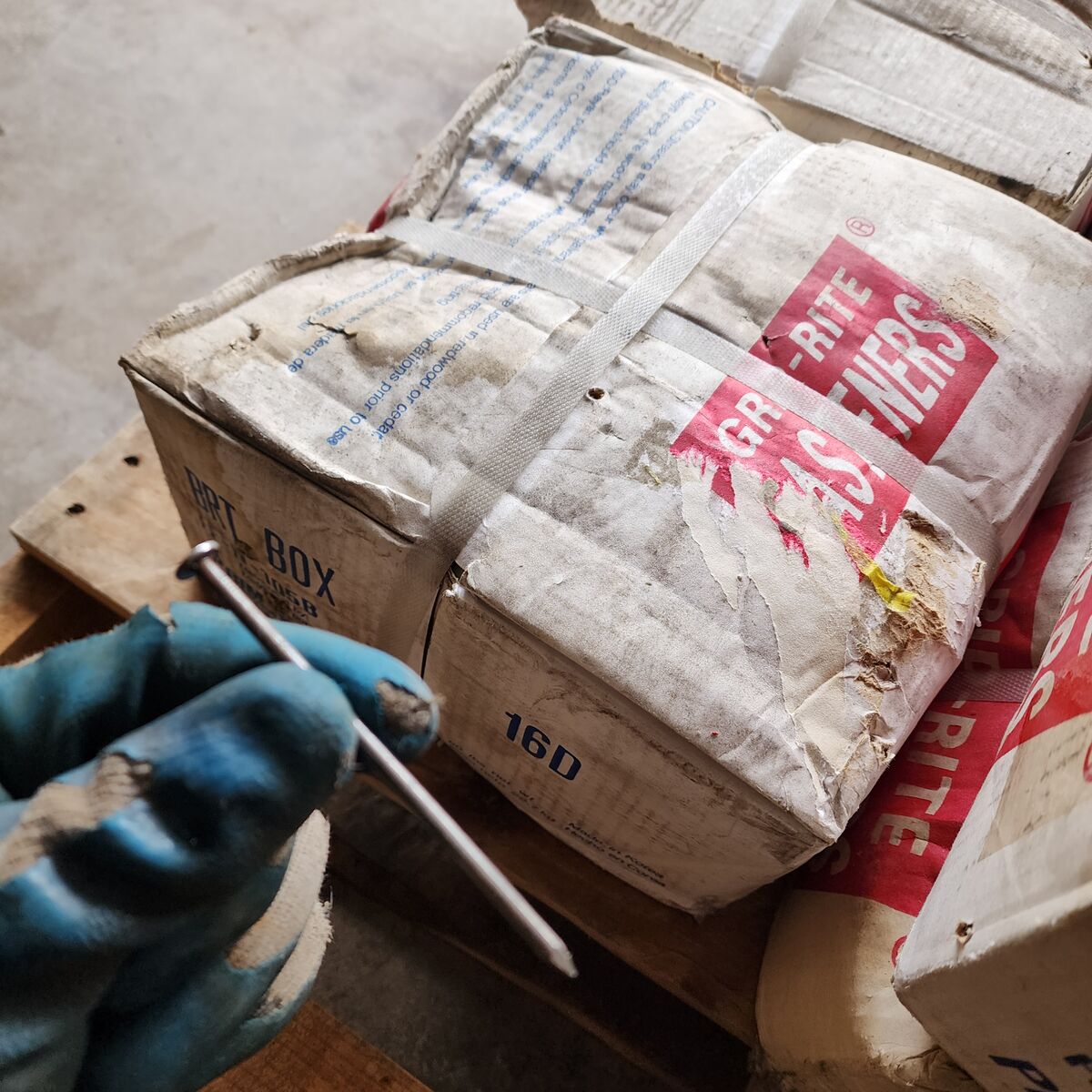 16D Nails FF-N-105B  3 1/2"  50 Pound Box Framing Nail Grip-rite. (9 Available)