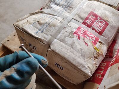 16D Nails FF-N-105B 3 1/2" 50 Pound Box Framing Nail Grip-rite. (9 Available)