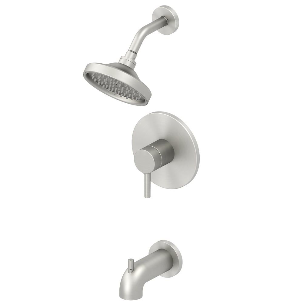 allen + roth Harlow Brushed Nickel Tub & Shower Faucet with Valve