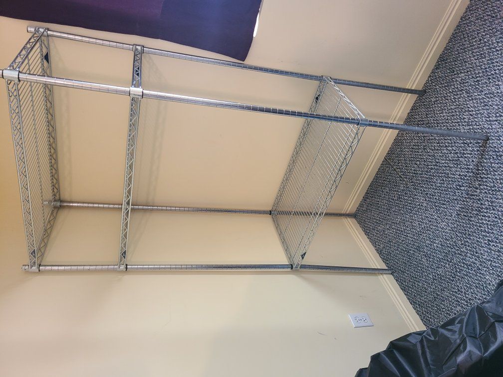 2 steel adjustable storage racks
