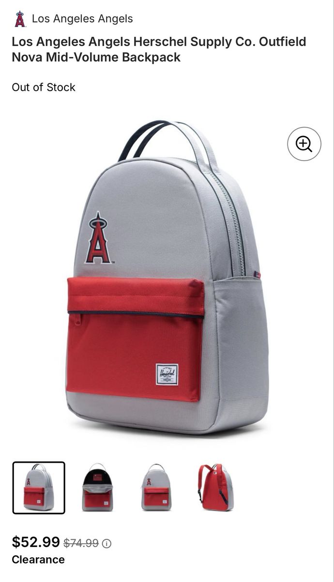 Los Angeles Angels Herschel Backpack 
