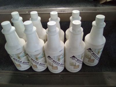 One Up Mega Buff Gloss Restorer & Remoisturizer Floor Cleaner 9 Bottles