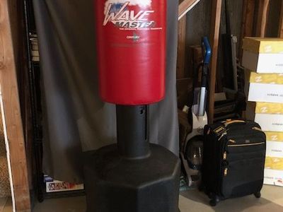 Century Wavemaster Freestanding Punching Bag – Red Heavy Training Bag, Adjustable Height