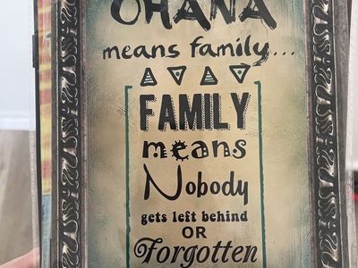 Lilo And Stitch Quote Metal Sign
