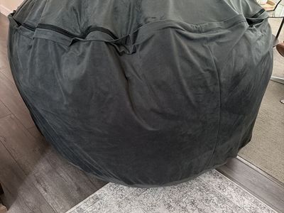 Ultimate Sack 6’ Memory Foam Bean Bag Chair – Gray