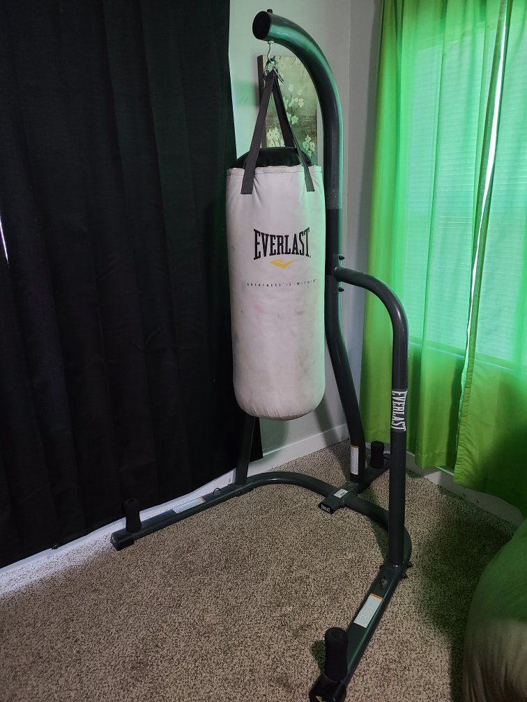Everlast Punching Bag and Stand