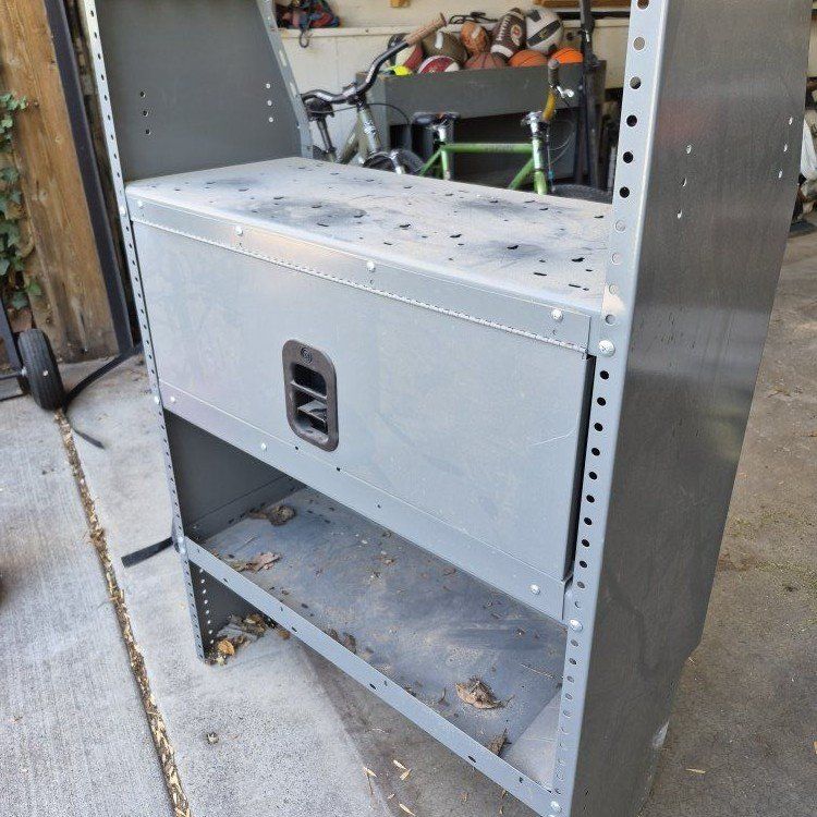 Adrian steel shelf for promaster city