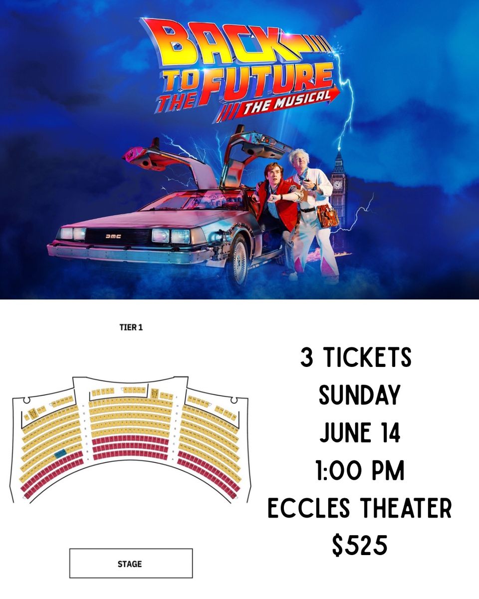 3 Tickets - Back to the Future the Musical