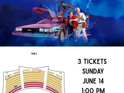 3 Tickets - Back to the Future the Musical