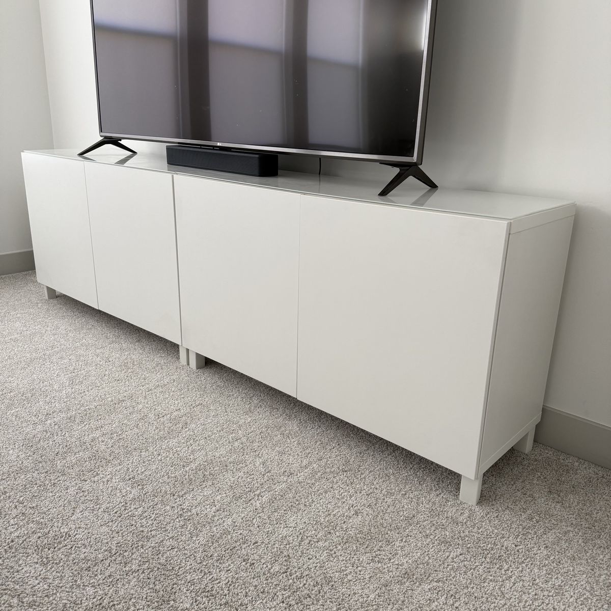 IKEA Besta cabinets white set of 2