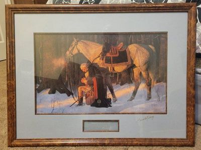 The Prayer at Valley Forge signed matte