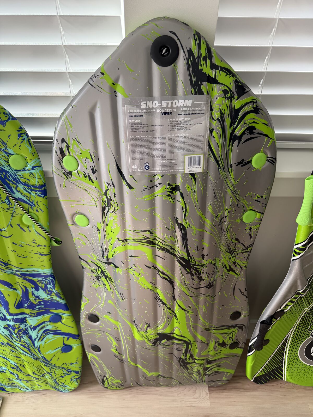 4 brand new Sno-Storm Viper foam sleds