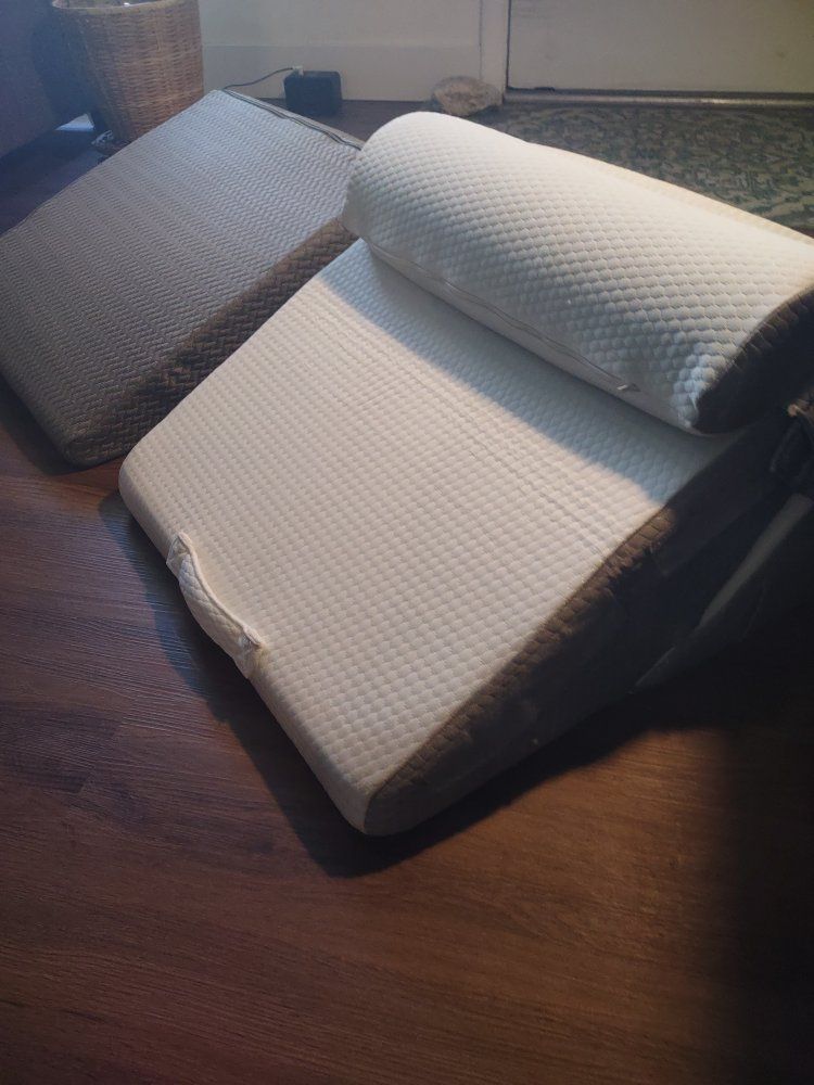 Two Orthopedic Wedge Pillows- lightly used