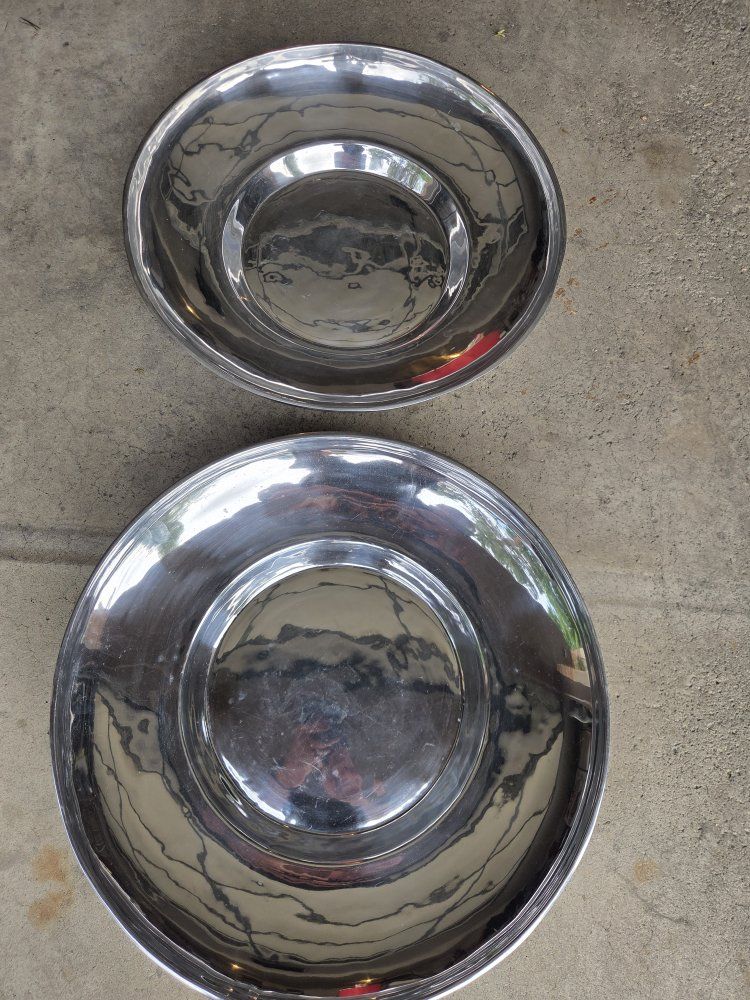 Mexican pewter serving bowls