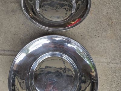 Mexican pewter serving bowls