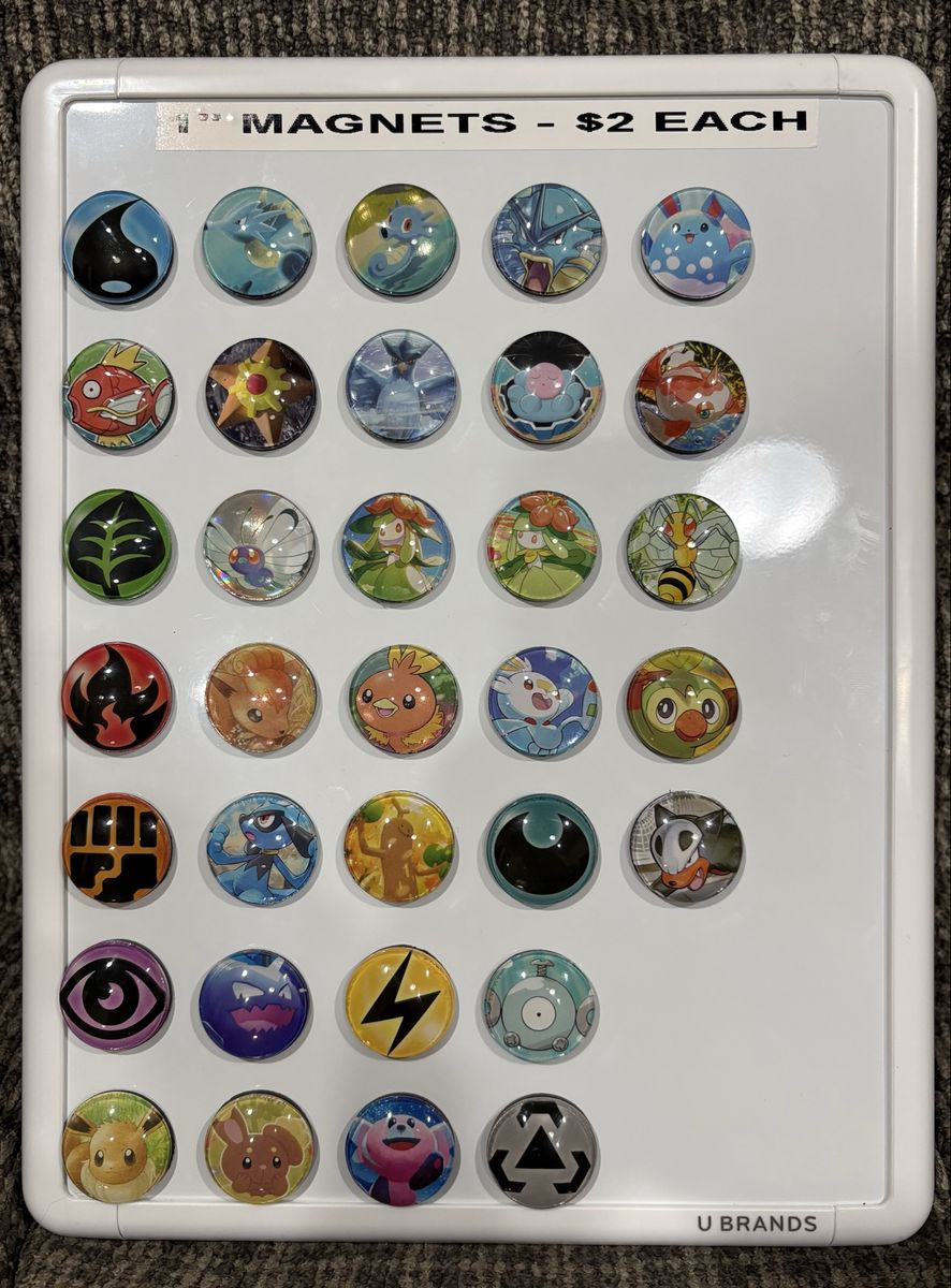 1” Pokemon Magnets