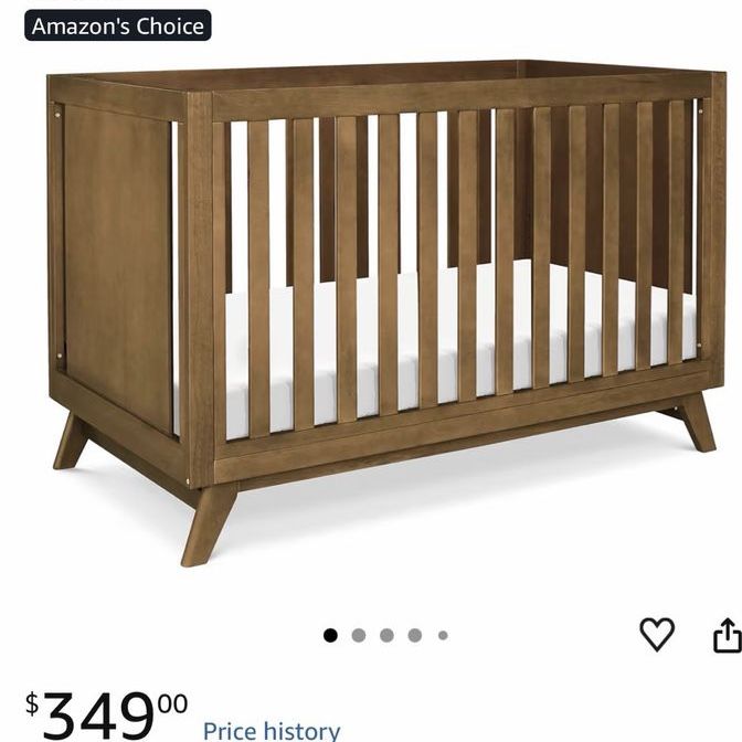 Walnut Crib - like new