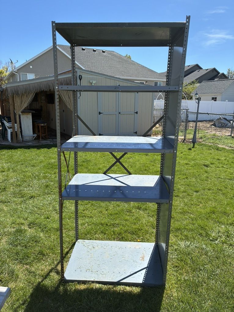 Metal shelf