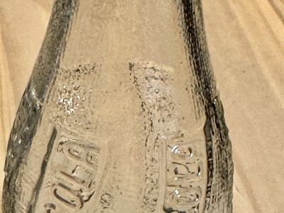 Vintage, clear glass Pepsi-Cola soda bottle $