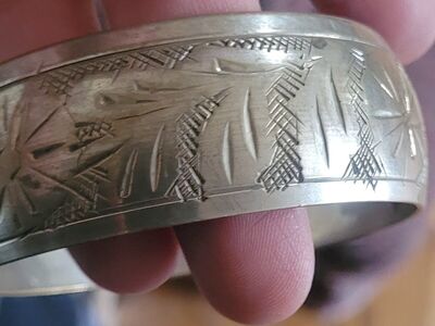 vintage Silvertone bangle made in India