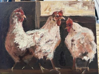 Original Oil Painting “Three ‘s A Crowd” by a local artist, Jami Willson